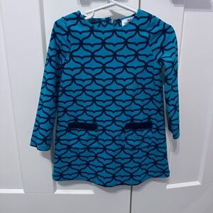 Vineyard Vines Green Patterned Kids Dress